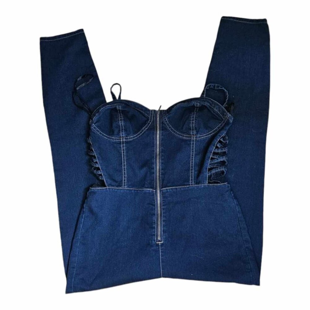 Junior’s Material Girl Cutout Jumpsuit Size M